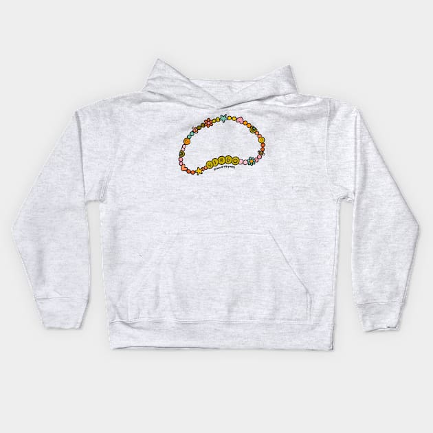 Virgo Friendship Bracelet Kids Hoodie by Doodle by Meg